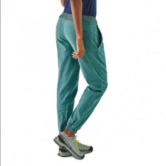 PATAGONIA ROCK CLIMBING PANTS / JOGGERS TEAL - Picture 3 of 9